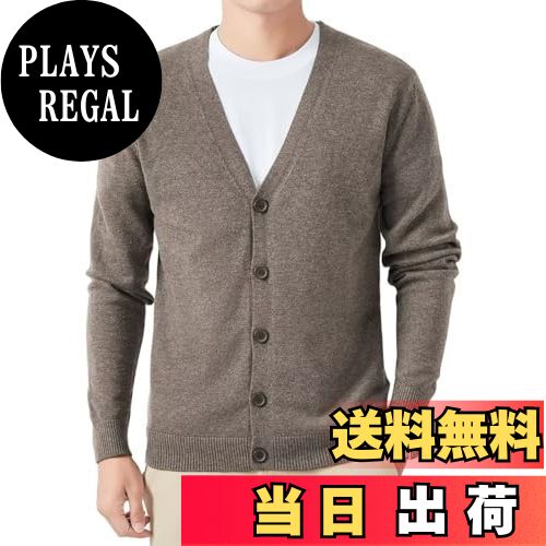 【送料無料】[VICALLED] カーディガン メンズ 長袖 春秋 Vネック カーディガン 柔らかい ニット 無地 ..