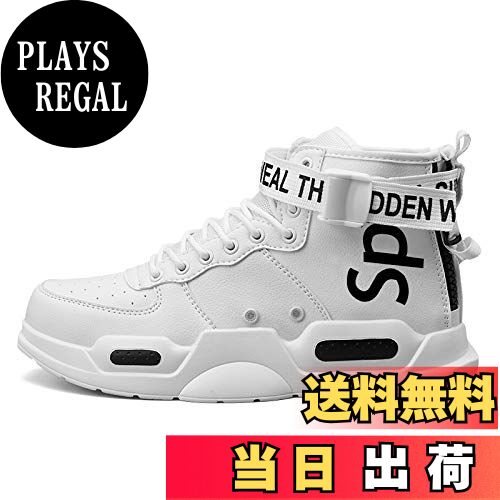 【送料無料】[Ahico] スニーカー メンズ ハイカットスニーカー 厚底 カジュアル 運動靴 ファッション ..