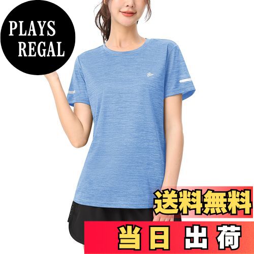 【送料無料】[TACVASEN] Tシャツ レディース 半袖 吸汗 速乾 スポーツ 無地 トレナー ラーニング トレ..