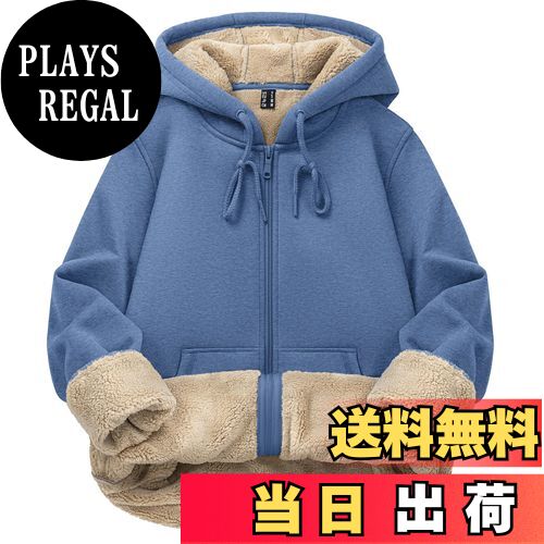 【送料無料】[TACVASEN] レディース スウェット ジップアップ フード付き フリース 裏地 パーカー カン..