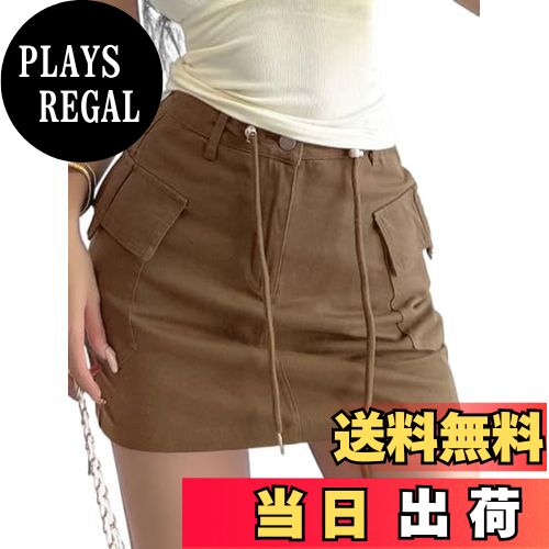 【送料無料】[syvent] 3色 スカート レディース デニム ミニスカート ミリタリー ポケット付き デニム..