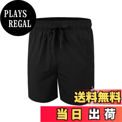 【送料無料】[SUNDAY ROSE] 水着 メンズ サーフパンツ 海パン インナー付き 通気 海水パンツ 男性 水陸両用 速乾 ボートショーツ 大きいサイズ 色：748ブラック、サイズ：M