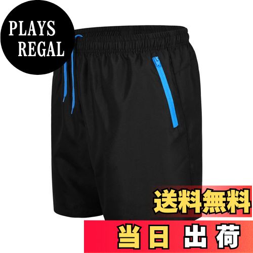 【送料無料】[SUNDAY ROSE] 水着 メンズ サーフパンツ インナー付き おしゃれ 海水パンツ ボードショーツ スイムウェア 水陸両用 速乾 ビーチパンツ 海パン ショートパンツ 速乾 夏 色：ブラックブルー、サイズ：L