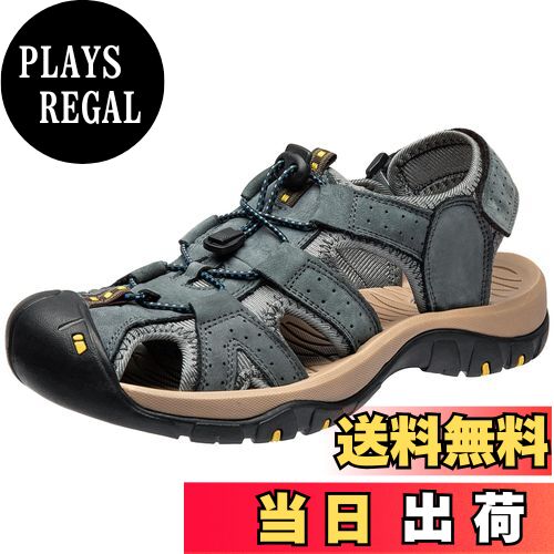 【送料無料】[STRDEOUT] サンダル メンズ スポーツ 夏用 本革 さんだる アウトドア ストラップ ウォー..