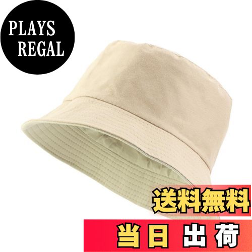 【送料無料】[RUNQIU] リバーシブル バケットハット レディース メンズ 夏 太陽 ビーチ 釣りキャップ 深め バケット 大きいサイズ 色：ダークカーキ、サイズ：58.0-60.0 cm