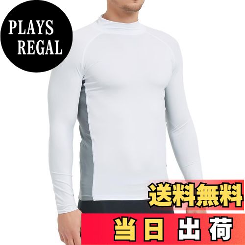 【送料無料】[Rovidorx] コンプレッショントップス メンズ 長袖 ハイネック 加圧シャツ アンダーシャツ..