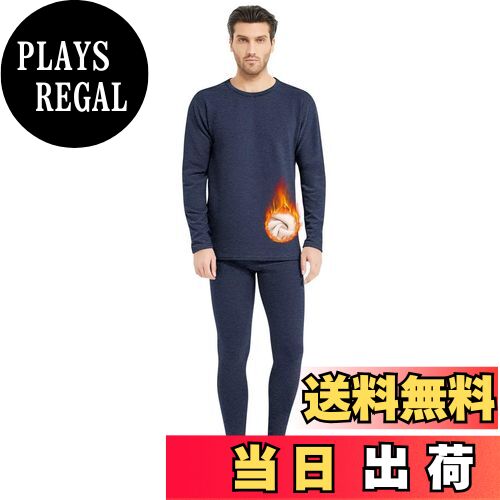 【送料無料】[Rovidorx] あったかインナー 上下セット メンズ 裏起毛 防寒インナー ヒートテック 上下 ..