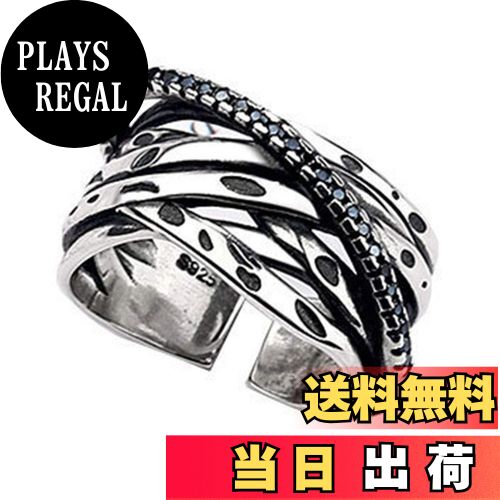 【送料無料】[Rockyu] 指輪 レディース シルバー おしゃれ リング フリーサイズ チタンリング 多連指輪..