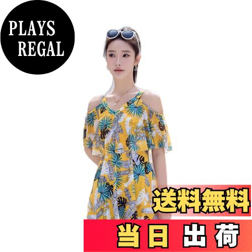 【送料無料】[Vincent house] レディース 水着 一体型 スカート ボトム 日焼け止め ラージサイ ズプリントス トール 温泉 サウナ 色：2、サイズ：M