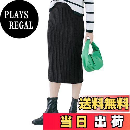 【送料無料】[MERONOCALLALY] ニットスカート プリーツスカート レディース スリット ミモレ丈 Iライン..