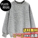 【送料無料】WOFOSY トレーナー レディース パーカー エンボス加工 カットソー プルオーバー 長袖 英字 ゆったり スウェット カジュアル トップス 春 秋 冬 SY190 色:グレー、サイズ:2XL