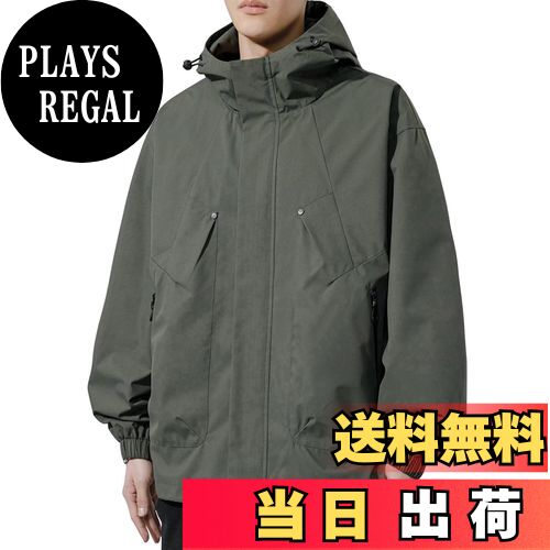 【送料無料】[OKJCON] ジャケット メンズ 春 無地 コート カジュアル ビジネス オシャレ 大きいサイズ 色：グリーン、サイズ：2XL