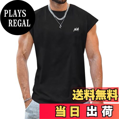 【送料無料】[NORRA] メンズ タンクトップ トレーニングウェア ノースリーブ 筋トレ ボディビル スポーツウェア スポーツ 吸汗通気 カジュアル Tシャツ 色：0179NAブラック、サイズ：3XL