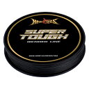 【送料無料】ヘラクレス(HERCULES) スーパータフ PEライン 釣り糸 4本編み 色:ブラック、サイズ:「300yds」0.4号「8lb」
