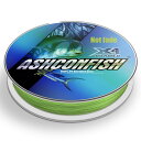 Ashconfish 4編 色落ちしない 耐久性 PEライン 4編 ブライトグリーン 150m 200m 300m 0.6号 0.8号 1号 1.2号 1.5号 2号 2.5号 3号 4号 5号 10号 色:4編 色落ち防止、サイズ:4本編み 150M(0.6#/4.5kg)