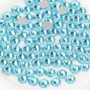 Beadsland(ビーズランド)フラットバック クリスタル ラインストーン ネイルアート クラフト用 ノン・ホットフィックス 色:アクアマリン、サイズ:SS6/1440個