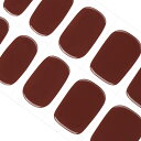 DANNI&TONI ジェルネイルシール ワンカラー ネイルシール 硬化タイプ ネイルシール硬化 ジェルネイルシール オフィス ジェルネイル ネイル シール 貼るネイル 貼るジェルネイル 長持ち ツール付き 28シールネイル 色:Maroon