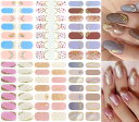 【送料無料】NAILDOKI 6種類 損傷のない 足の爪 ネイルシール ネイルステッカー ネイルラップ ネイルアクセサリー リアルネイルジェールステッカー 女性...
