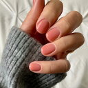 THCEVRLA ネイルチップ - オーバル りネイルチップ ショートク,ソリッドカラーのベーシックモデル 付け爪ゲル化ネイルチップ,ツールキットが付属しています,24枚入 色:ADY 1-8、サイズ:ショート(ラウンド)