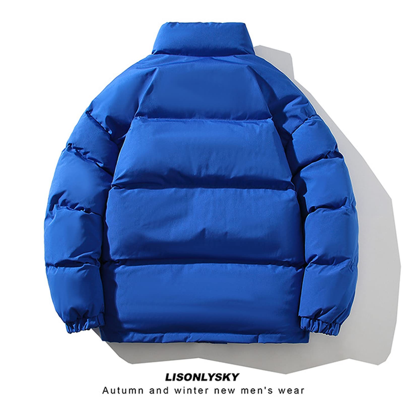 【送料無料】[NCFBAG] ダウンジャケット メンズ コート 冬服メンズ 大きいサイズ 防風 防寒 軽量 暖かい アウター 男女兼用 色：ダークブルー（裹起毛）、サイズ：3XL 2