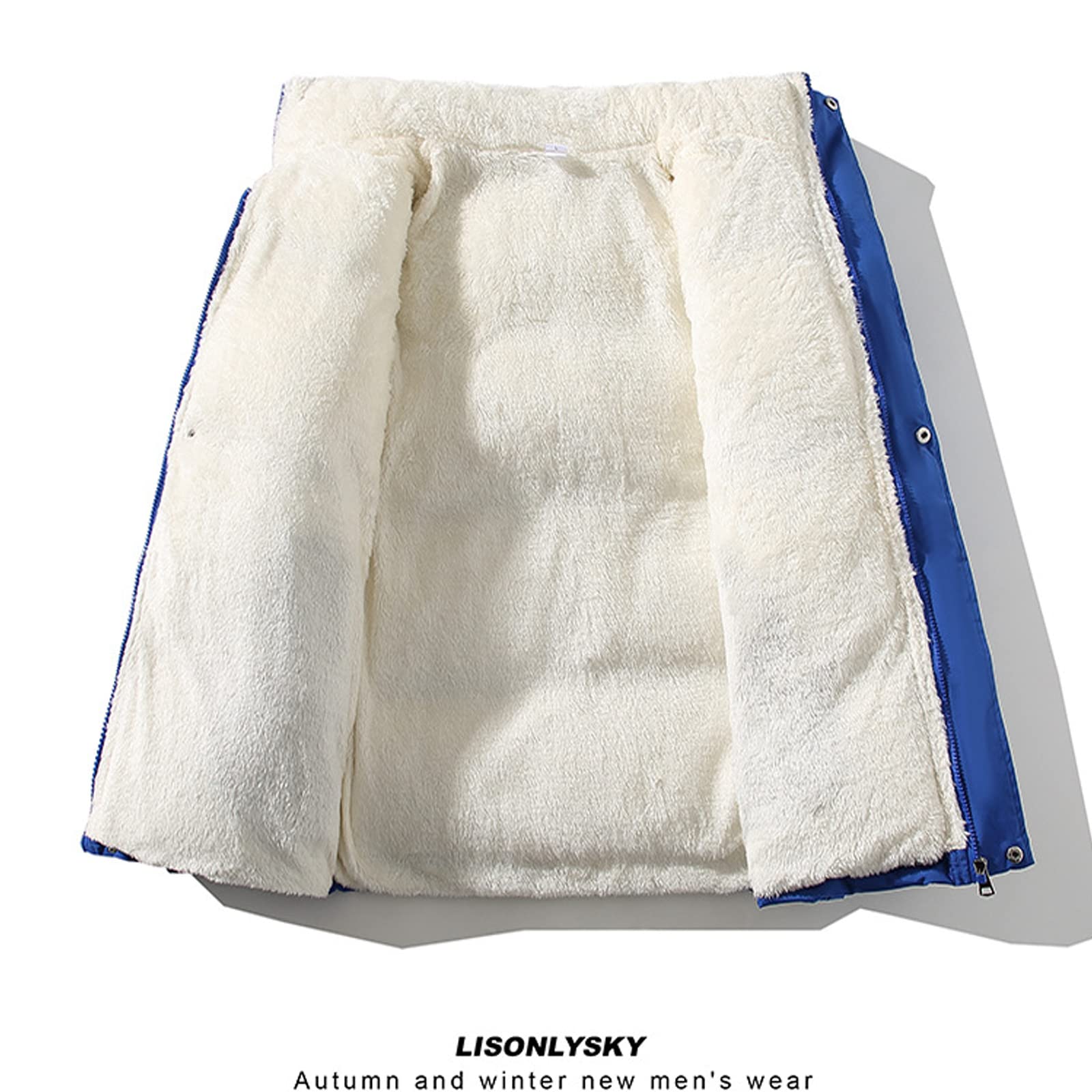 【送料無料】[NCFBAG] ダウンジャケット メンズ コート 冬服メンズ 大きいサイズ 防風 防寒 軽量 暖かい アウター 男女兼用 色：ダークブルー（裹起毛）、サイズ：3XL 3