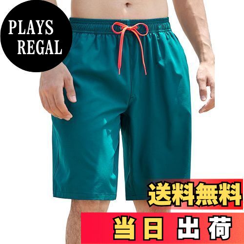 【送料無料】[NARANNBU] ナランブ 水着 メンズ 海水パンツ 膝丈 サーフトランク 夏 新柄 メッシュインナー付き 水陸両用 サウナ 通気速乾抗菌 UVカット/S-3XL 色：P0Bブルー、サイズ：3XL