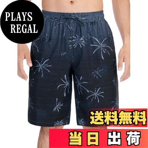 【送料無料】[NARANNBU] ナランブ 水着 メンズ 海水パンツ 膝丈 サーフトランク 夏 新柄 メッシュインナー付き 水陸両用 サウナ 通気速乾抗菌 UVカット/S-3XL 色：p8Bイワグレー/ダークグレー、サイズ：L