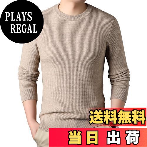 【送料無料】[ANONIE] セーター メンズ ニット クルーネック 柔らかい 無地 カジュアル 暖かい 防寒 ト..