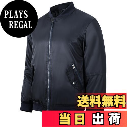 【送料無料】[MYJAJAYI] メンズ メンズ ジャケット ライトジャケット ウインドブレーカー ジャンパー コート アウトドアジャケット 撥水 防風 ジャージ ジャケット 作業着 バイク用 スタジャン アウター 春 秋 冬 色：ネイビーブルー、サイズ：S Regular