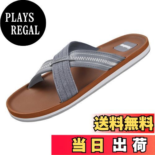 【送料無料】[Harssidanzar] 夏のクロススケートサンダル快適で軽やかな足弓サポートスケート靴メンズサンダル KM234JP 色：グレー、サイズ：25.5 cm