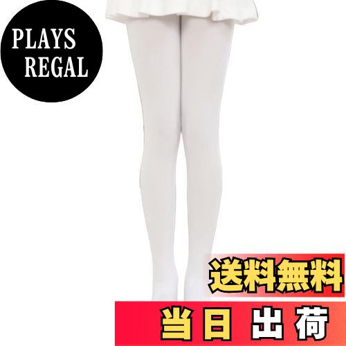 【送料無料】[MOE2HUO] バレエタイツ 子供 80D 選べる15色 無地タイツ ガールズタイツ キッズ ジュニア 大人 レディース 学生用タイツ 【参考身長60-178CM】 色：ホワイト、サイズ：L