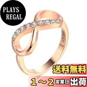 【送料無料】MIKAMU レディース 指輪 蝶結び 18金RGP レディースかわいい 蝶結び ジュエリー 友達 恋人へ プレゼント 色:ピンクゴールド