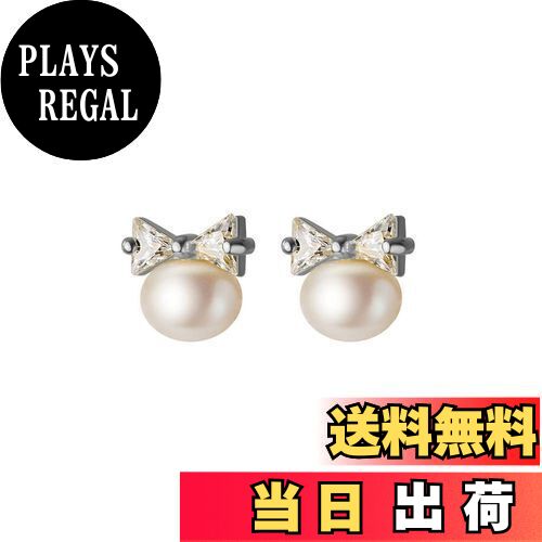 【送料無料】MIKAMU リボン ピアス レディース 最高級 ジルコニア シルバー925 純銀製 金属アレルギー対応 人気 パール ピアス レディース ジュエリ...