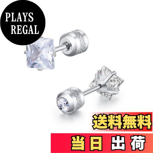 【送料無料】MIKAMU ピアス レディース 人気 メンズ レディース せいほうけい 高級ジルコニア サージカルステンレス 男女兼用 両耳用 ジュエリー 専用ボ...