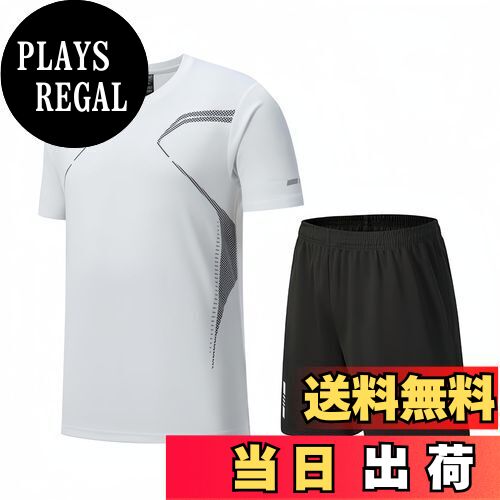 【送料無料】[Meritailor] ランニングウェア メンズ トレーニングウェア スポーツウェア 上下セット 半..