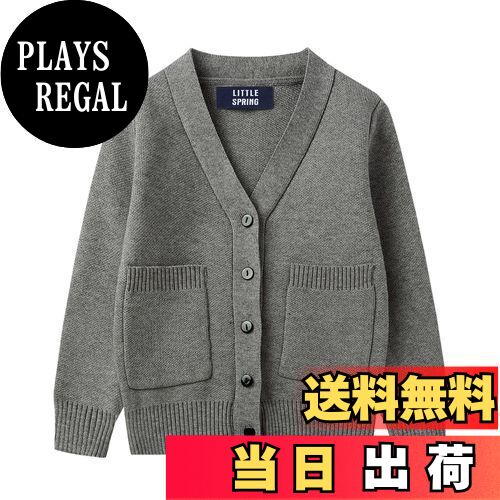 【送料無料】[LSMUDKINGDOM] カーディガン キッズ 男の子 スクール Vネック ニット アウター ポケット..