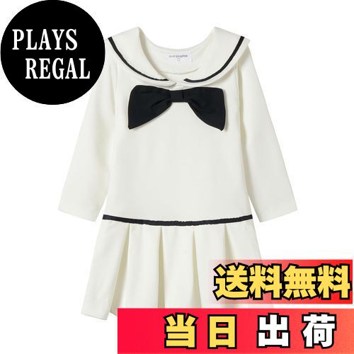 【送料無料】[LSMUDKINGDOM] ワンピース キッズ 女の子 セーラー襟 プリーツ リボン付き おしゃれ 小学..