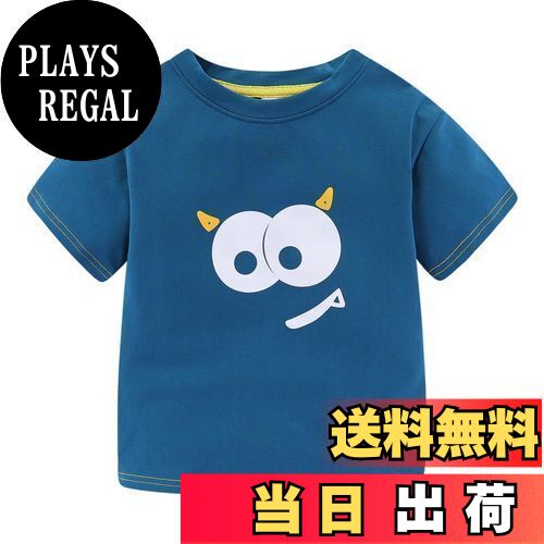 【送料無料】[LSMUDKINGDOM] キッズ tシャツ 半袖 プリント 綿 丸首 トップス 子供用 男の子 可愛い カ..