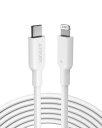 Anker PowerLine II USB-C & ライトニングケーブル MFi認証 USB PD対応 急速充電 iPhone 14 / 13 / 12 / SE(第3世代) 各種対応 (3.0m ホワイト)
