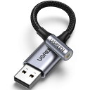 UGREEN USB オーディオ 変換アダプタ USB2.0 to 3.5mm 変換ケーブル 外付け サウンドカード 4極 TRRS 変換 イヤホン PS4 等適用 Windows/Mac OS/PS4/PS5/Linux/Chromebook等対応