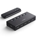 UGREEN HDMI 切り替え器 5入力1出力 4K@60Hz HDMIセレクター HDMI切替器 HDCP 2.2/HDMI 2.0 手動 切り替え【PS3/PS4/PS5/Switch動作確認済み】