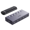 UGREEN HDMI 切り替え器 【5入力1出力 4K@60Hz】 HDMIセレクター HDCP 2.2/HDMI 2.0 HDMIスイッチャー 手動 切り替え PS3 PS4 PS5 Switch動作確認済み グレー