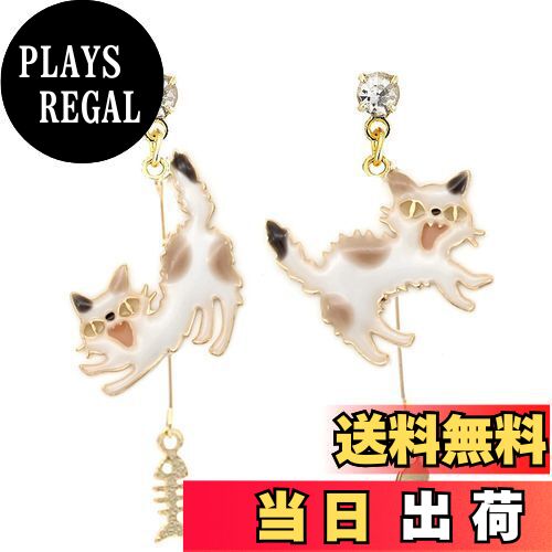 【送料無料】miwaki ピアス チタンポスト 猫 アクセサリー シンプル レディース キャット モチーフ 金属アレルギー対応 エポキシ樹脂 レジン 手描き 日...