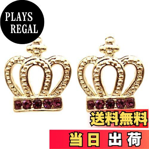 【送料無料】miwaki ピアス レディース メンズ 王冠 ティアラ モチーフ カラーストーン チタンポスト スタッドピアス アクセサリー 金属アレルギー対応 ...