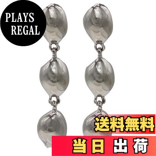 【送料無料】miwaki ピアス レディース メタル ビッグ モチーフ 3連 チタンポスト アクセサリー シンプル 日本製 シルバー nife0059 R