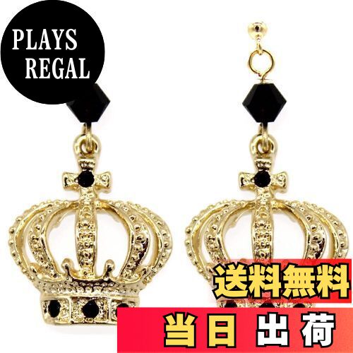 【送料無料】miwaki ピアス レディース メンズ 王冠 ティアラ モチーフ カラーストーン チタンポスト ..