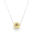 miwaki メタルボール ネックレス ボールネックレス メタリック シンプル メンズ レディース アクセサリー 金属アレルギー対応 日本製 nif0074 45cm コンビカラー