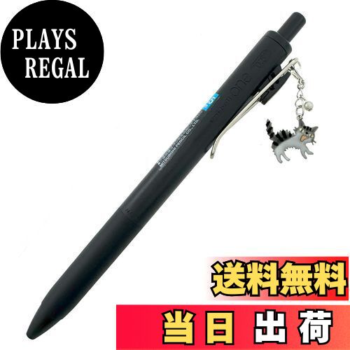 【送料無料】miwaki ボールペン ゲルインク 黒 シャーする 猫 アクセサリー シンプル キャット チャーム付き 取り外し可能 エポキシ樹脂 レジン 手描き...