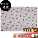 【送料無料】miwaki ランチョンマット 布製 子供 女の子 小学校 小学生 シンプル お名前タグ付き 日本製 モチーフ ピンク くすみカラー リボン くま テディベア PK 1枚 L