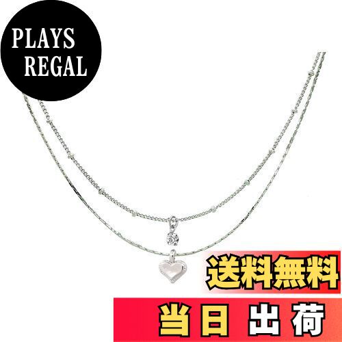 【送料無料】[miwaki] アンクレット ハート ミル打ち スワロフスキー 2連 シンプル アクセサリー レディース 金属アレルギー対応 日本製 a9138 シルバー